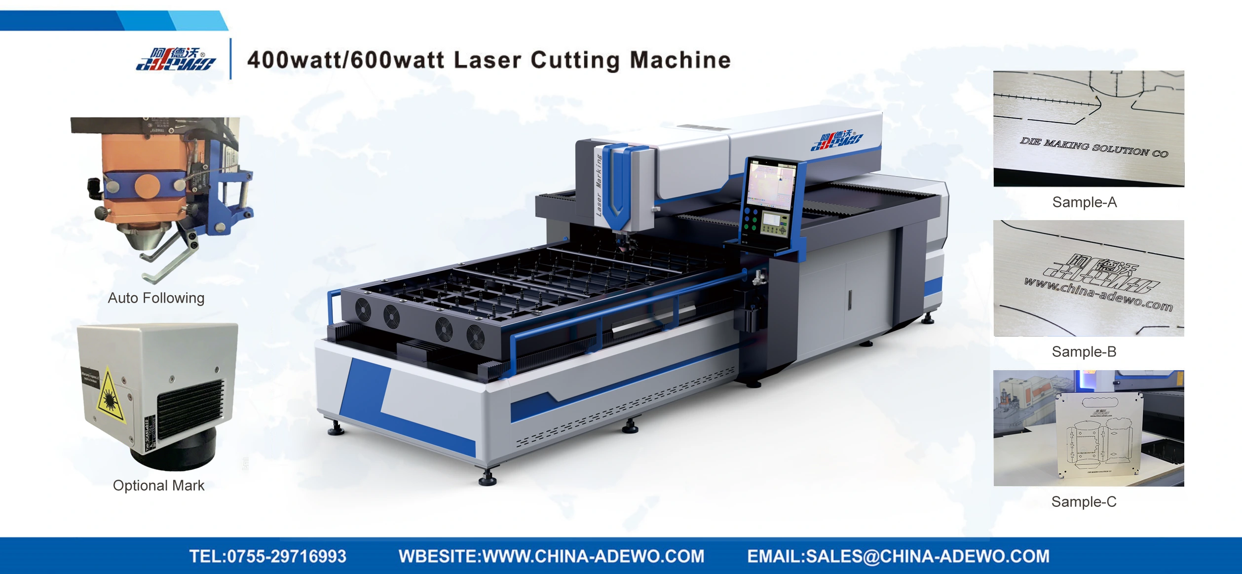Produttore di macchine da taglio laser da 400 watt/600 watt