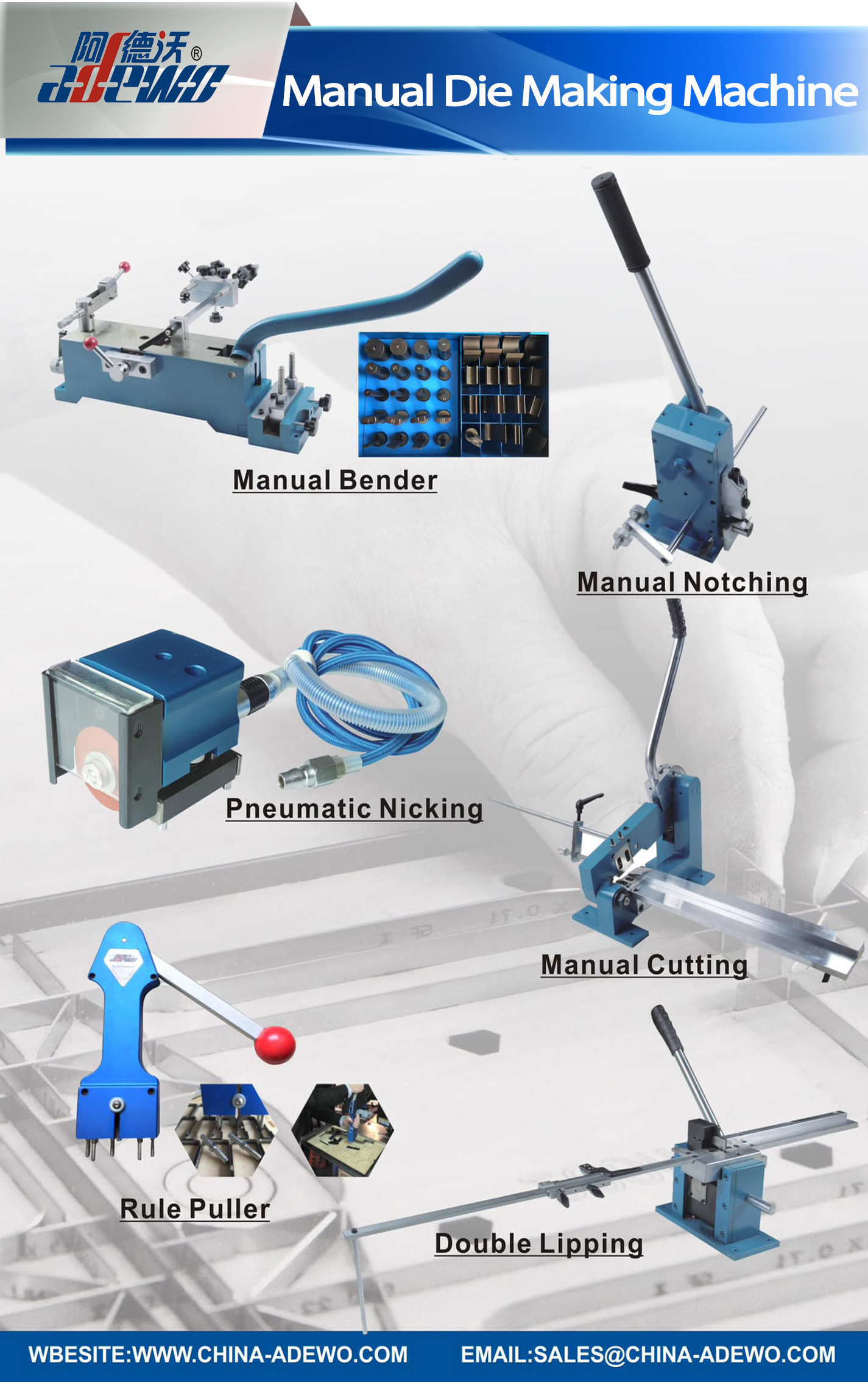 Macchina per la produzione del dado manuale