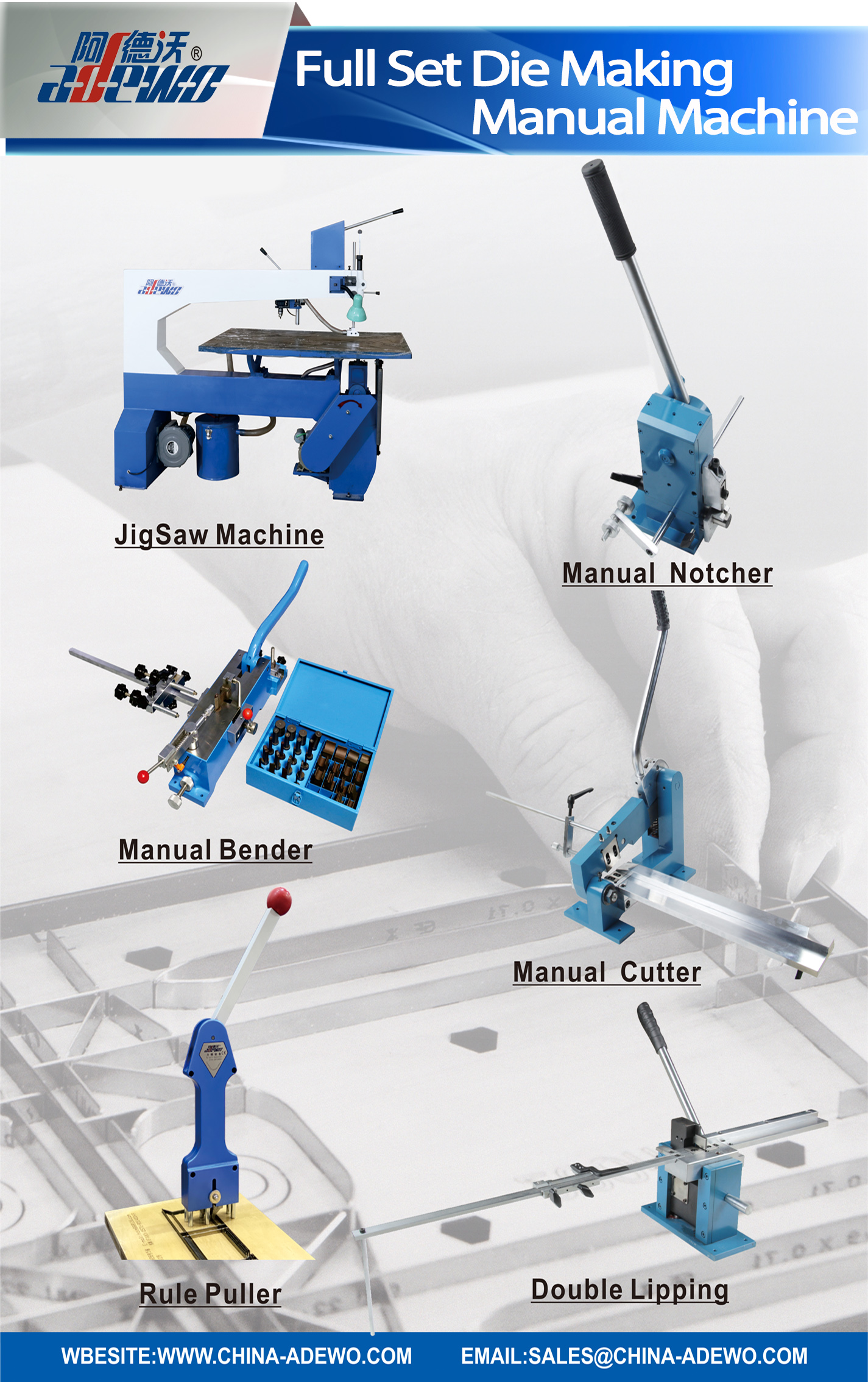 Macchina manuale per la produzione di stampi a set completo