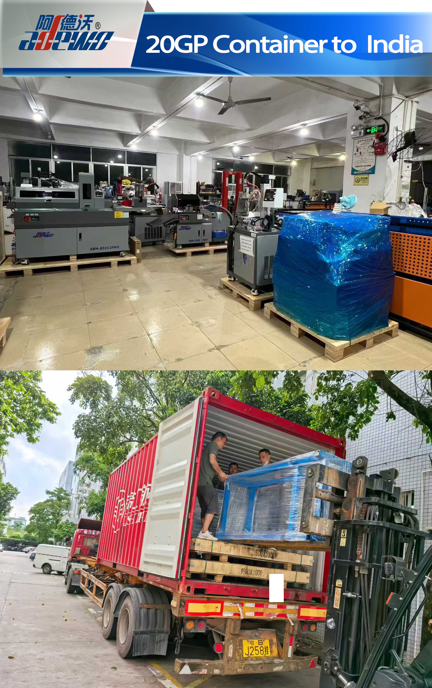 Container 20GP per l'India