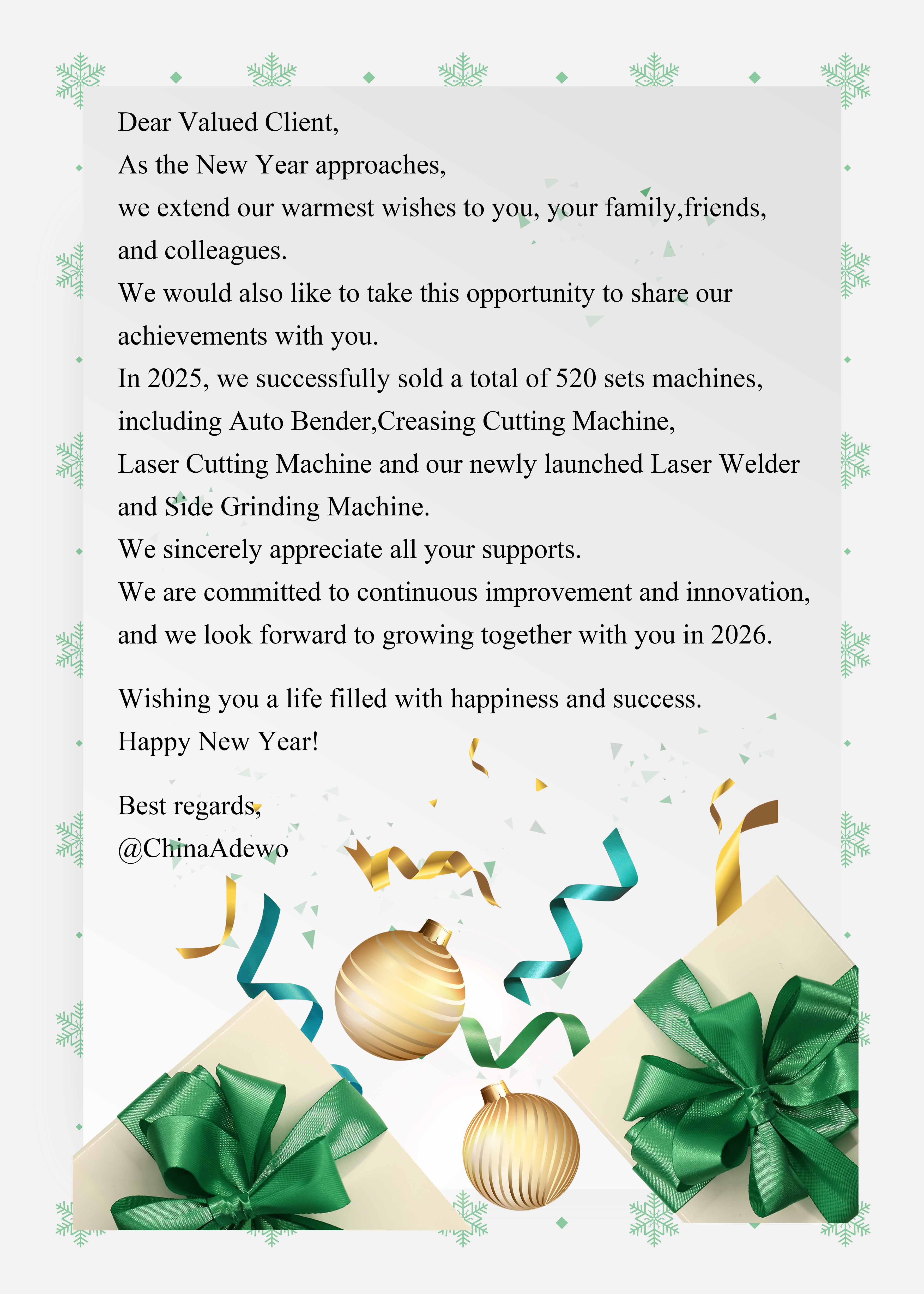 Ti auguro un altro anno fruttuoso