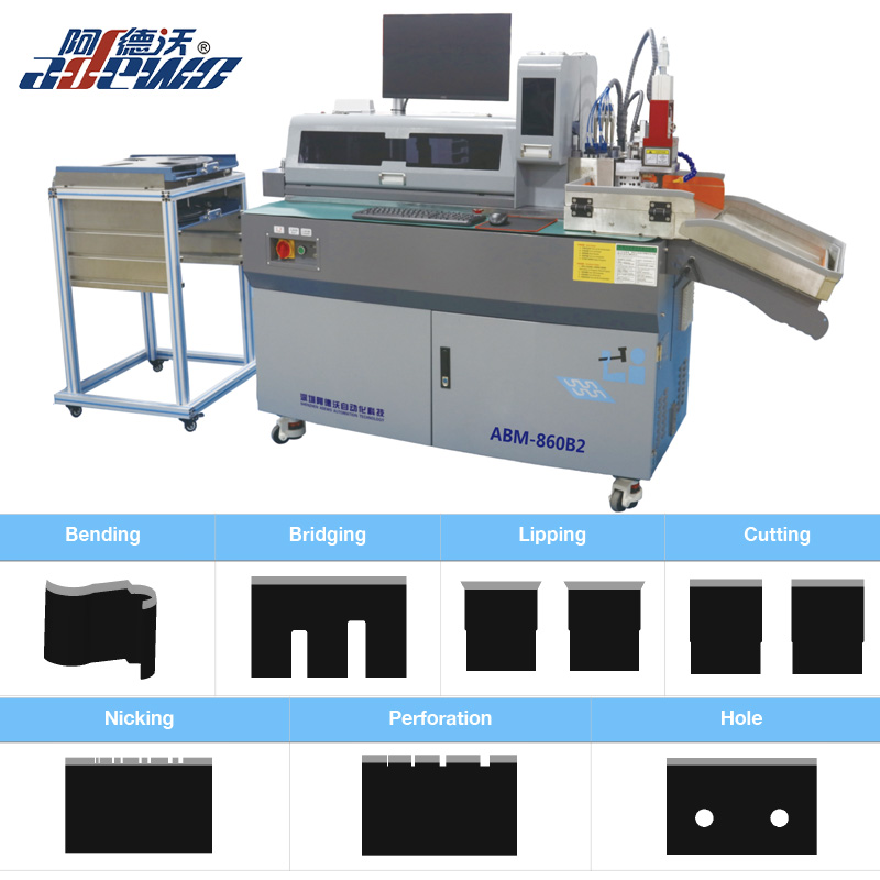 Piegatrice automatica per stampi per fustellatura in alluminio con intaccatura