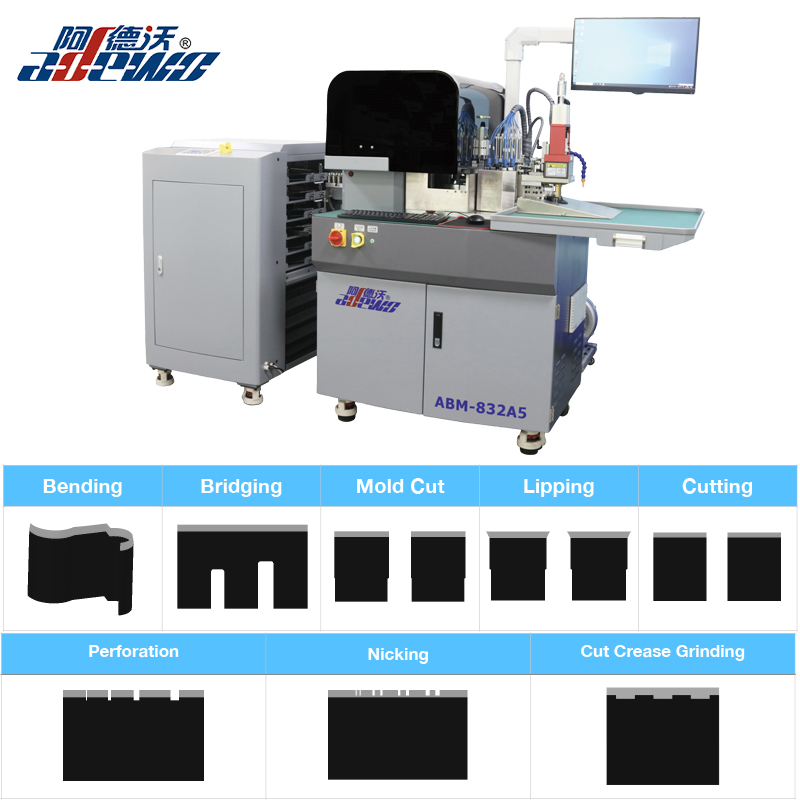 Macchina piegatrice automatica per fustellatura e piegatura per cartone