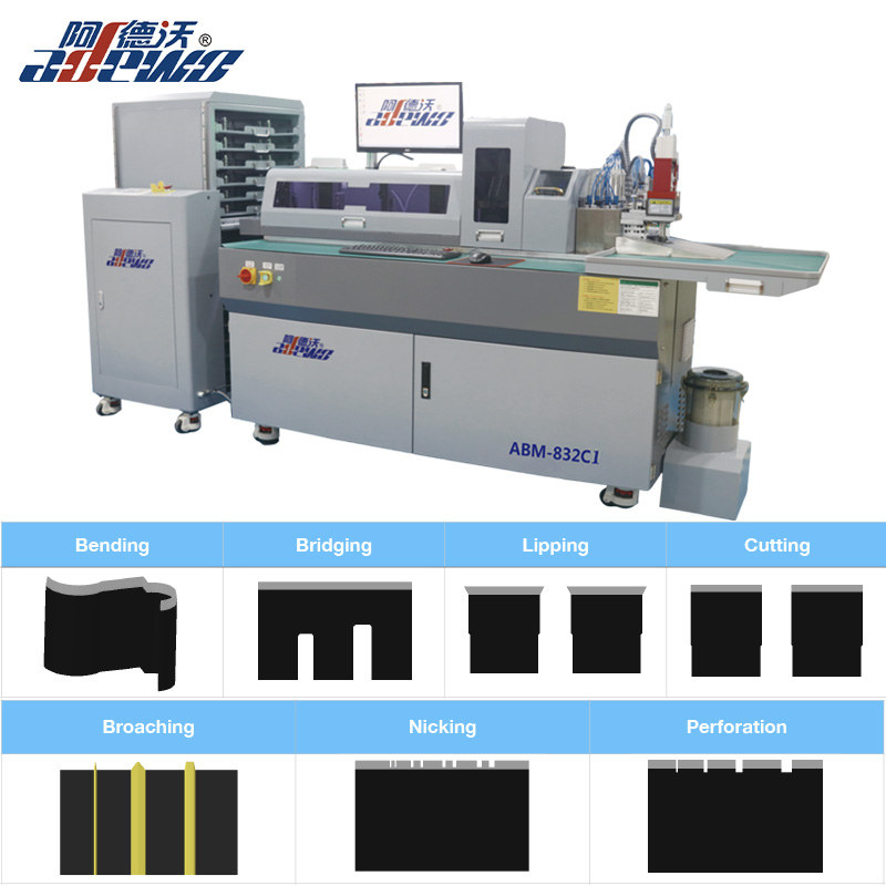 Piegatrice automatica per regole di etichette multifunzione