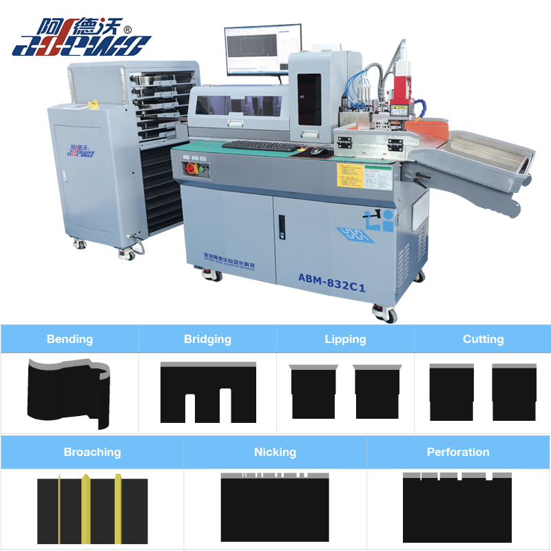 Piegatrice automatica per regole di etichette multifunzione